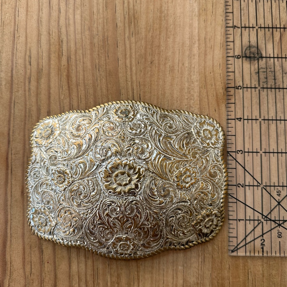 Vintage 4 3/4” x 6” Western “trophy” Belt Buckle - Picture 4 of 6
